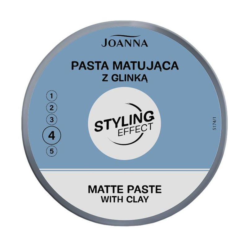 Моделювальна паста для волосся Joanna Styling Effect Strong Hold And Matt Finish Paste With Clay матувальна, 100 г